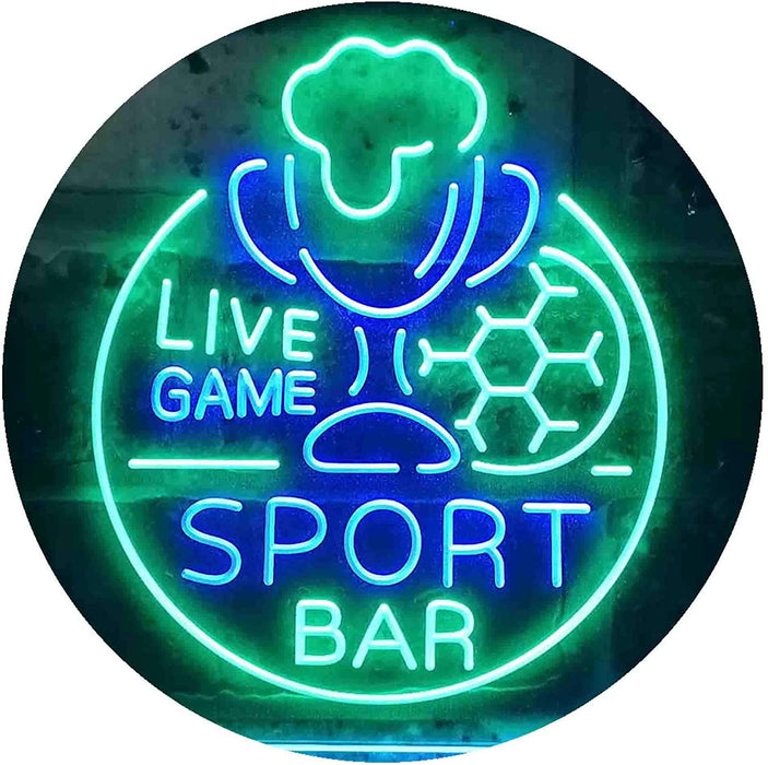 Live Game Sport Bar LED Neon Light Sign - Way Up Gifts
