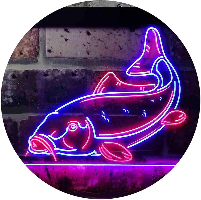 Buy Cabin Fishing Bait Store Carp Fish LED Neon Light Sign — Way