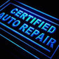 Certified Auto Repair Shop LED Neon Light Sign - Way Up Gifts