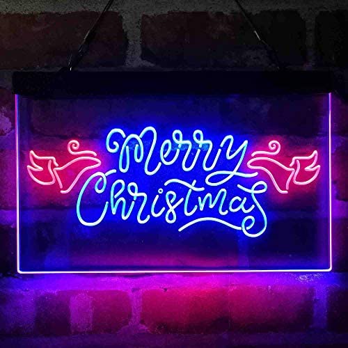 Merry Christmas Wing Decoration LED Neon Light Sign - Way Up Gifts
