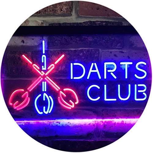 Darts Club LED Neon Light Sign - Way Up Gifts