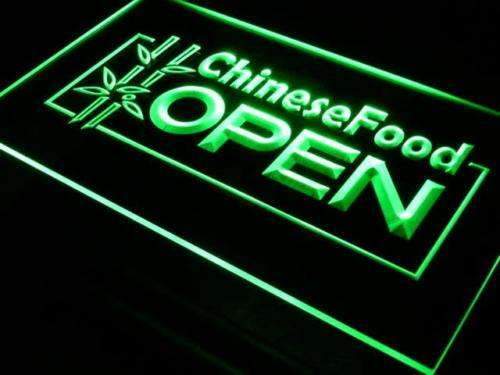 Chinese Food Open LED Neon Light Sign - Way Up Gifts