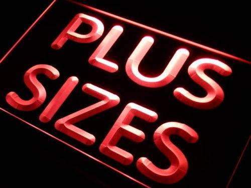 Clothing Plus Sizes LED Neon Light Sign - Way Up Gifts