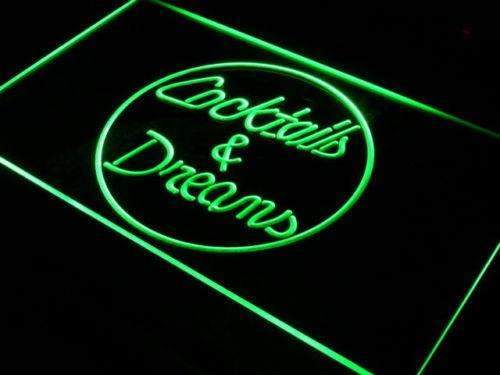Cocktails and Dreams LED Neon Light Sign - Way Up Gifts