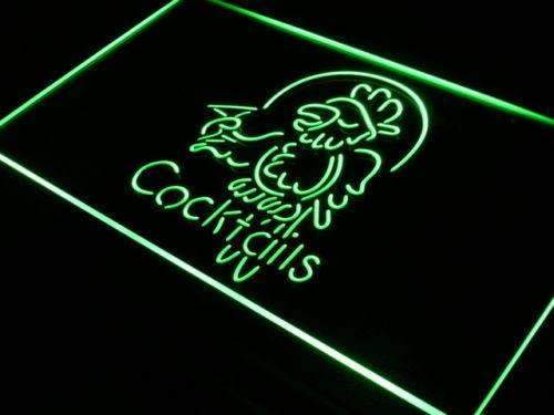 Cocktails Parrot II LED Neon Light Sign - Way Up Gifts