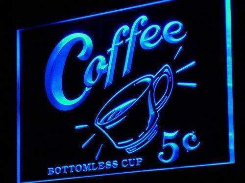 Coffee 5 Cents Vintage LED Neon Light Sign - Way Up Gifts