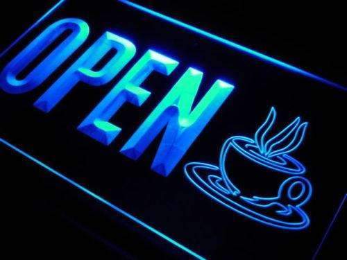 Coffee Cafe Open LED Neon Light Sign - Way Up Gifts