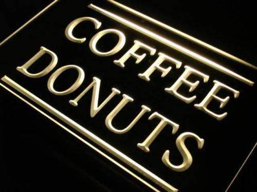 Coffee Donuts II LED Neon Light Sign - Way Up Gifts