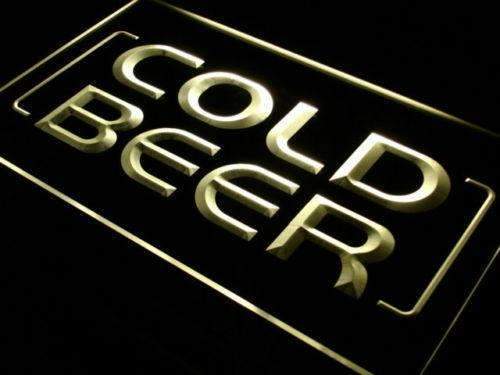 Cold Beer Store Bar LED Neon Light Sign - Way Up Gifts