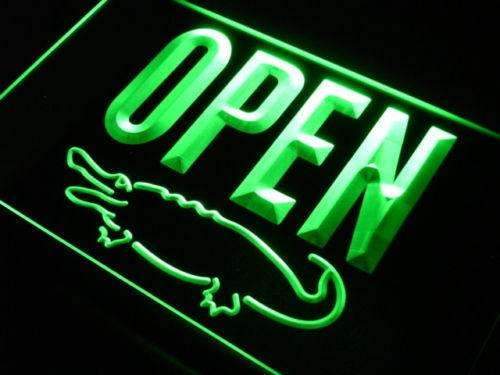 Crocodile Display Open LED Neon Light Sign - Way Up Gifts