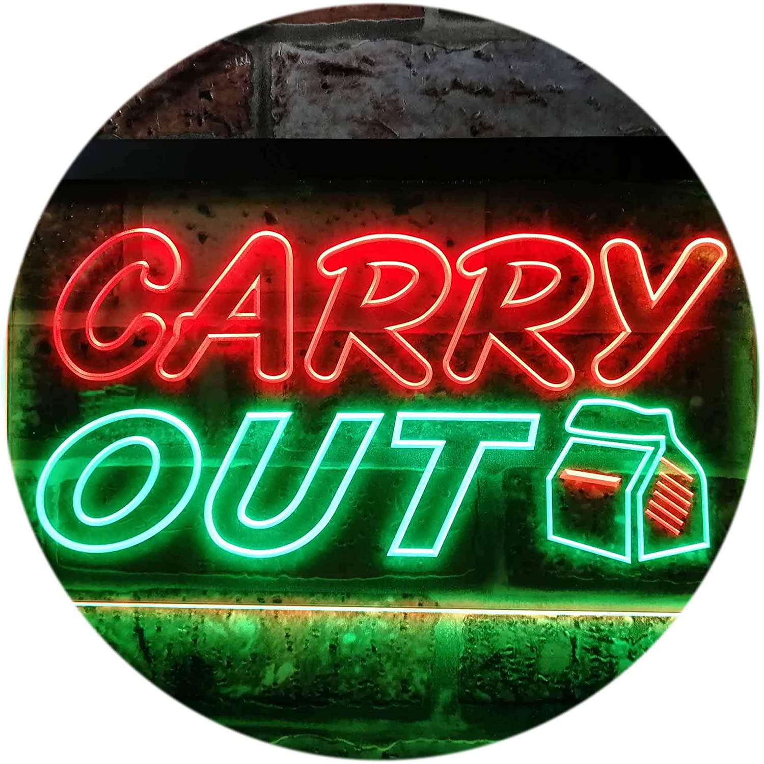 Food to Go Carry Out LED Neon Light Sign - Way Up Gifts