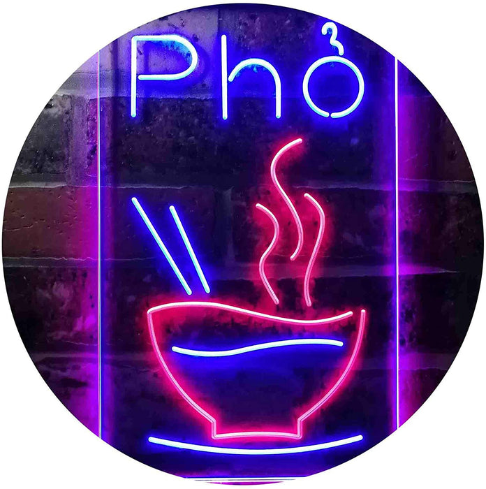 Vertical Vietnamese Noodles Pho LED Neon Light Sign - Way Up Gifts