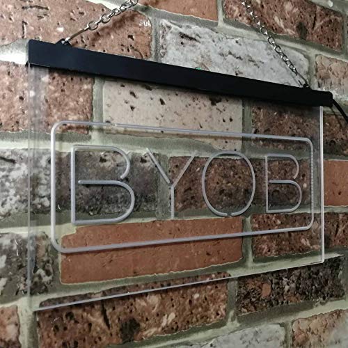 Bring Your Own Beer BYOB LED Neon Light Sign - Way Up Gifts