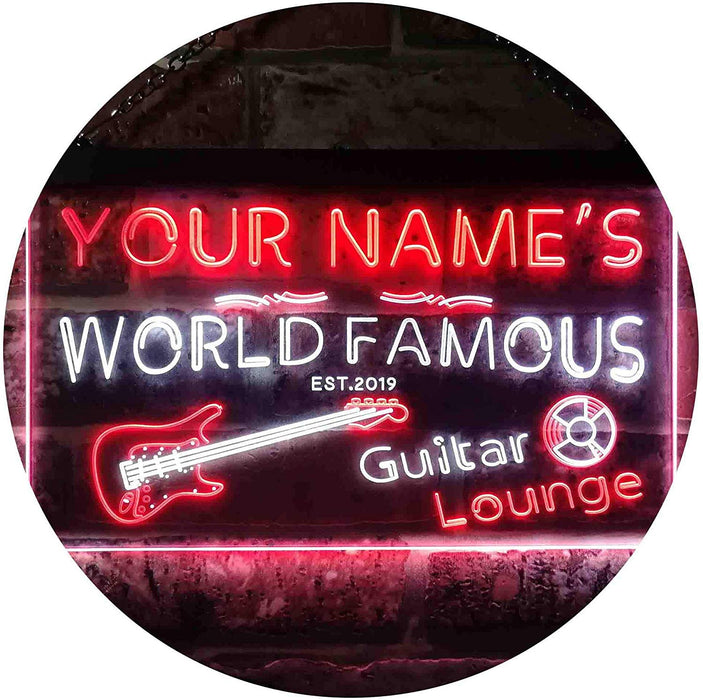 Custom Guitar Lounge Music Room Studio LED Neon Light Sign - Way Up Gifts