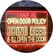 Open Door Policy Bring Beer Open Door LED Neon Light Sign - Way Up Gifts