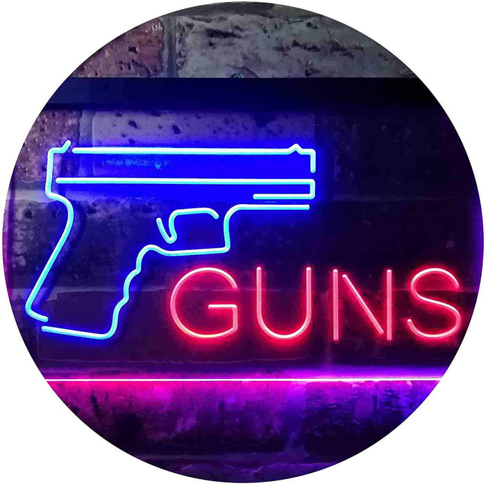 Gun Shop Guns LED Neon Light Sign - Way Up Gifts