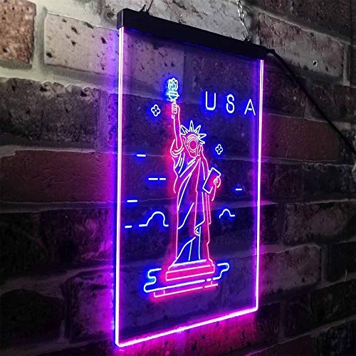 USA Statue of Liberty LED Neon Light Sign - Way Up Gifts