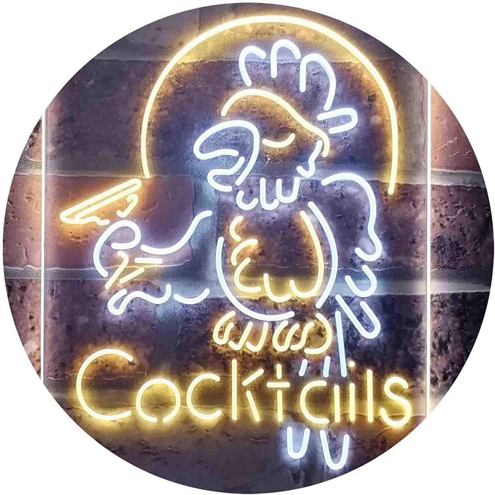 Cocktails Parrot LED Neon Light Sign - Way Up Gifts