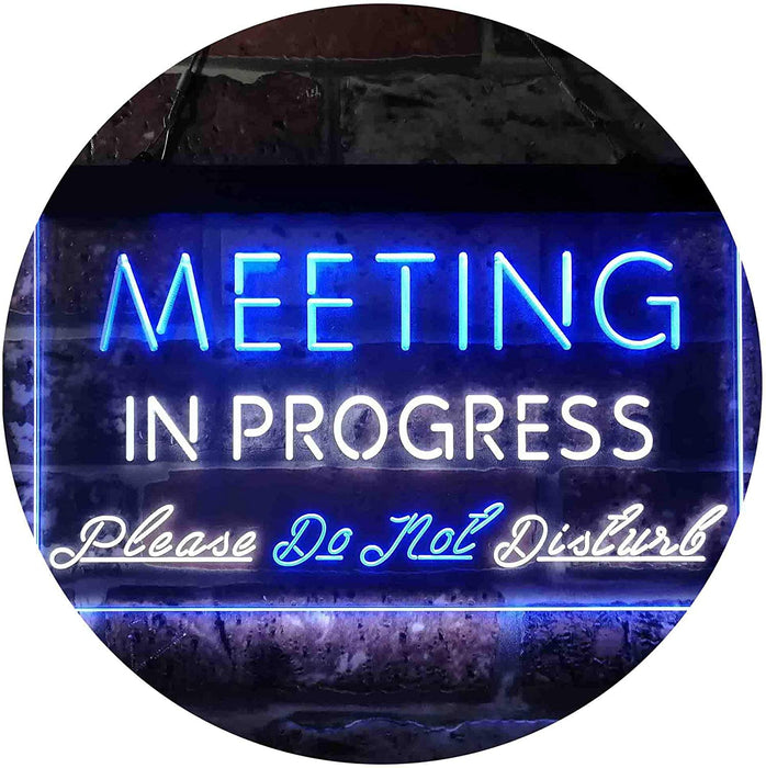 Meeting in Progress Do Not Disturb LED Neon Light Sign - Way Up Gifts