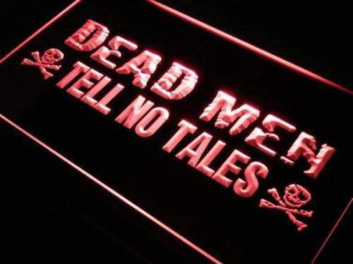 Dead Men Tell No Tales Pirate LED Neon Light Sign - Way Up Gifts