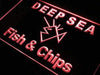 Deep Sea Fish and Chips LED Neon Light Sign - Way Up Gifts