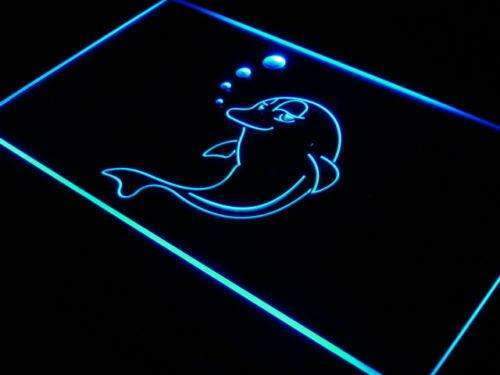 Dolphin Bubbles Decor LED Neon Light Sign - Way Up Gifts