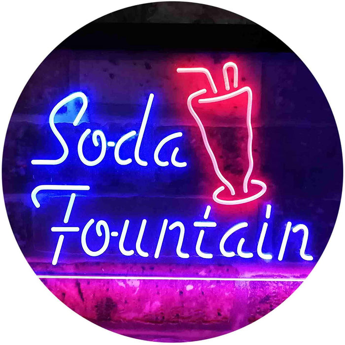 Soda Fountain Drinks LED Neon Light Sign - Way Up Gifts
