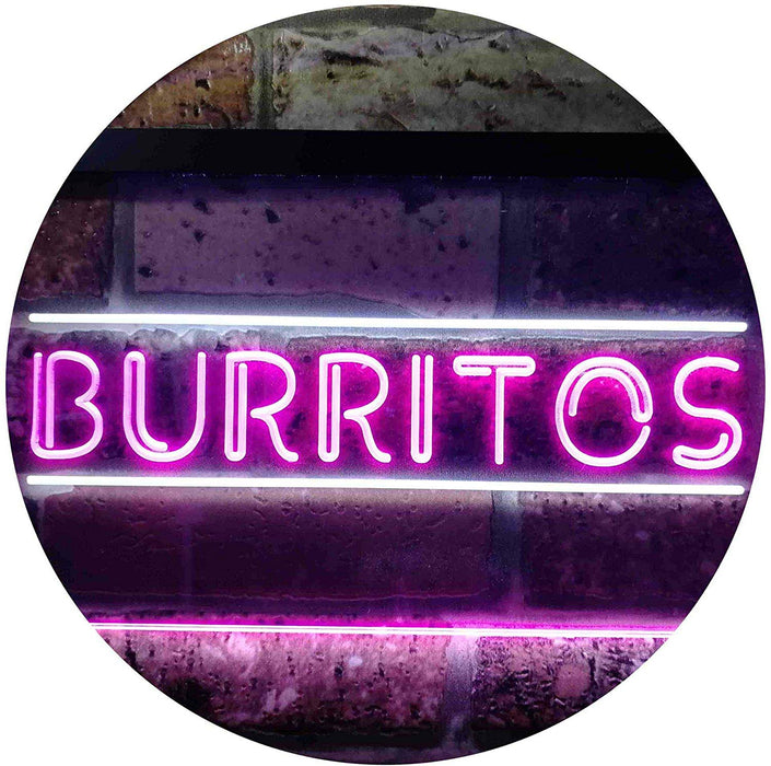 Mexican Food Burritos LED Neon Light Sign - Way Up Gifts