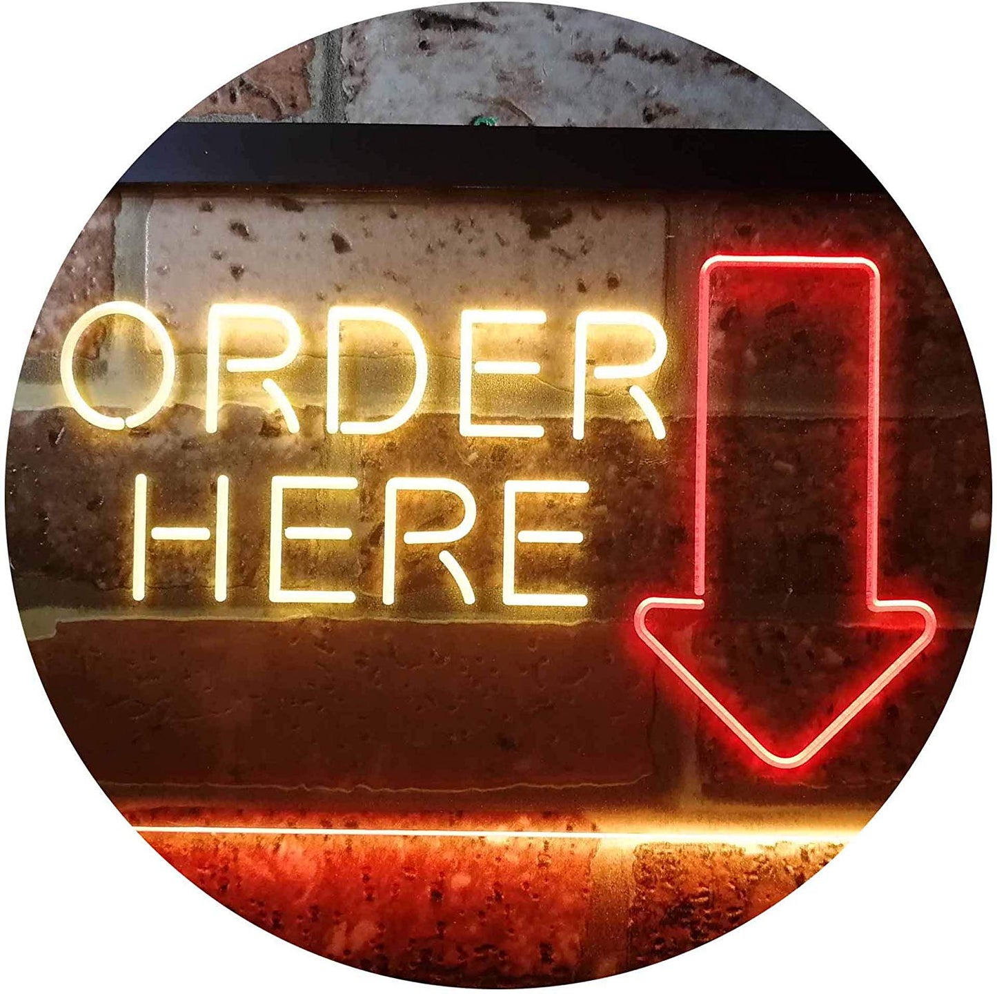 Arrow Order Here LED Neon Light Sign - Way Up Gifts