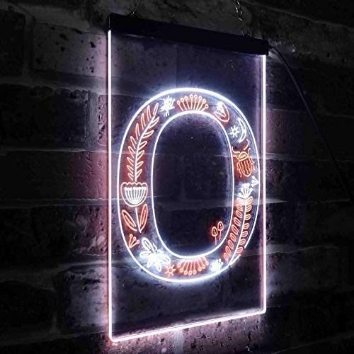 Family Name Letter O Monogram Initial LED Neon Light Sign - Way Up Gifts