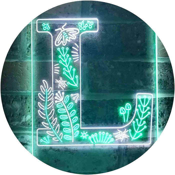 Family Name Letter L Monogram Initial LED Neon Light Sign - Way Up Gifts