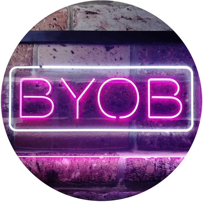 Bring Your Own Beer BYOB LED Neon Light Sign - Way Up Gifts