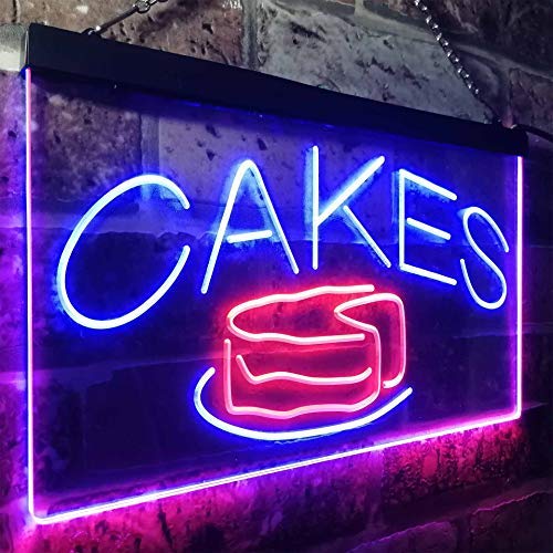 Amazon.com : Deco LED Cake Sign 12x14 Inches Acrylic Backer with LED Flex  Neon for Dessert Pizza Shop Cafe Restaurant Use Open Closed Light Sign,12V  Powered (Cake) : Tools & Home Improvement