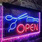 Scissors Comb Salon Barber Hair Cuts LED Neon Light Sign - Way Up Gifts