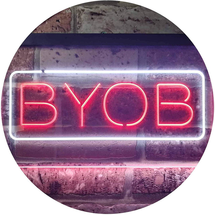 Bring Your Own Beer BYOB LED Neon Light Sign - Way Up Gifts