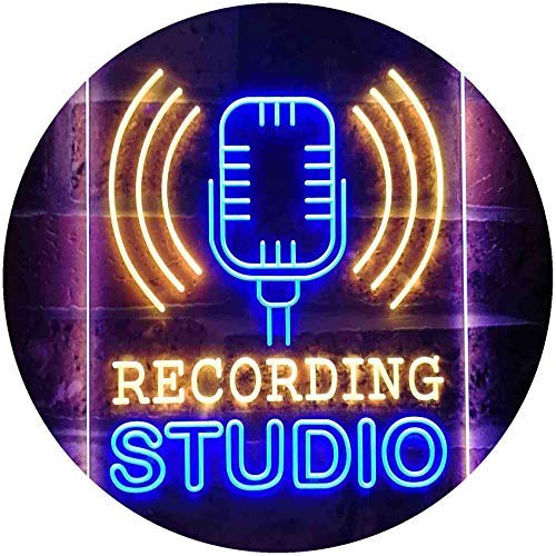 Microphone Recording Studio LED Neon Light Sign - Way Up Gifts