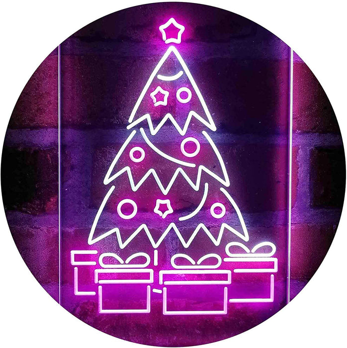 Christmas Tree Present Gifts LED Neon Light Sign - Way Up Gifts