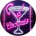 Cocktails Glass Bar Display LED Neon Light Sign - Way Up Gifts