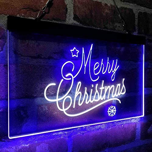 Merry Christmas Snowflakes LED Neon Light Sign - Way Up Gifts
