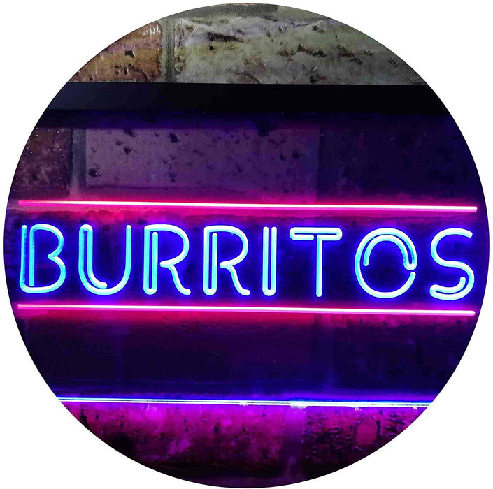 Mexican Food Burritos LED Neon Light Sign - Way Up Gifts