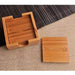 Engraved Bamboo Custom Drink Coasters - Way Up Gifts