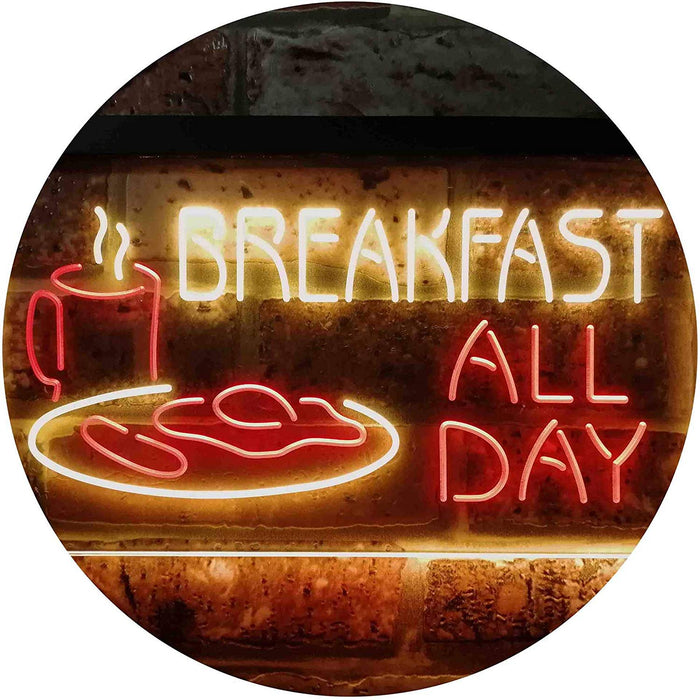 Breakfast All Day LED Neon Light Sign - Way Up Gifts