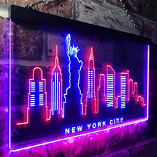 Buy New York City Skyline Statue of Liberty LED Neon Light Sign — Way ...