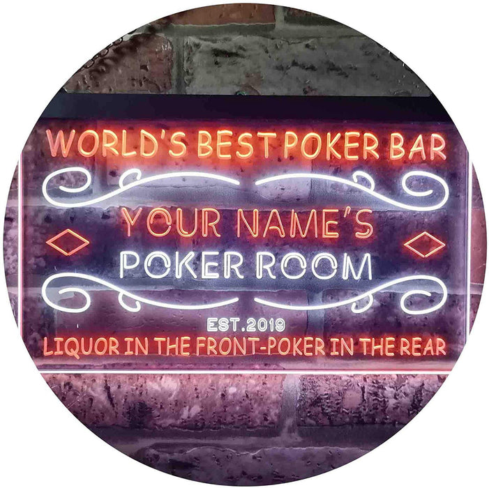 Custom Poker Room Bar LED Neon Light Sign - Way Up Gifts