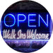 Salon Barber Open Walk Ins Welcome LED Neon Light Sign - Way Up Gifts