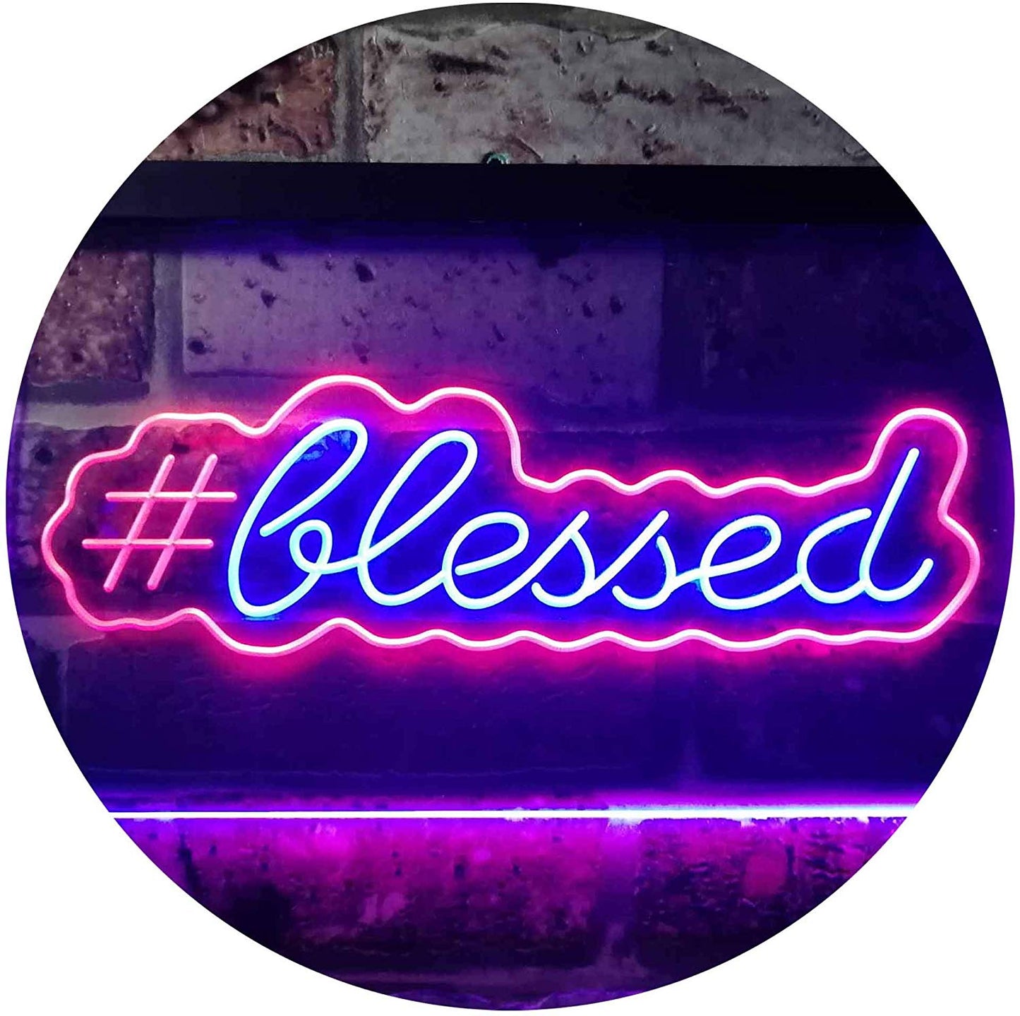 Hashtag Blessed LED Neon Light Sign - Way Up Gifts