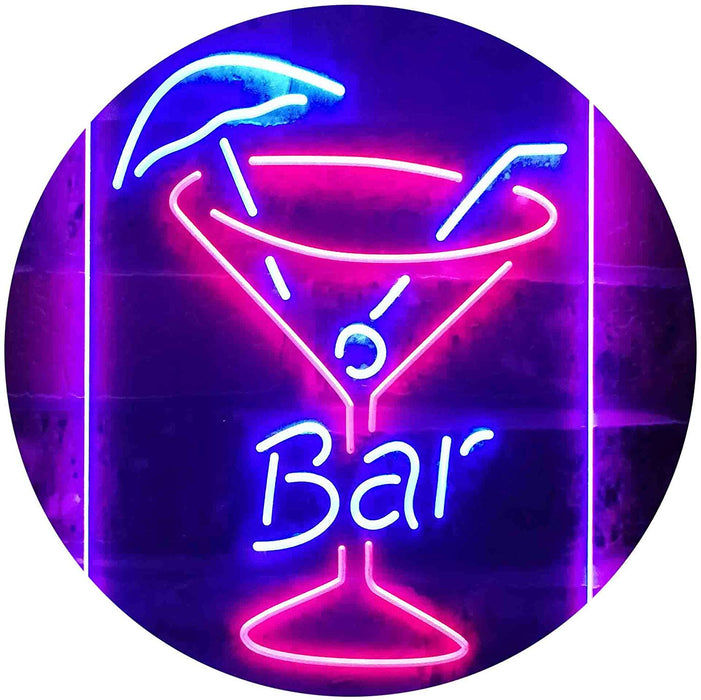 Cocktail Glass Bar LED Neon Light Sign - Way Up Gifts