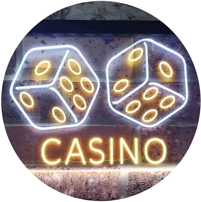 Dice Casino LED Neon Light Sign - Way Up Gifts