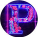 Family Name Letter P Monogram Initial LED Neon Light Sign - Way Up Gifts