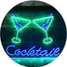 Cocktail Glasses Bar LED Neon Light Sign - Way Up Gifts